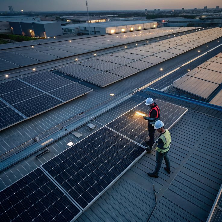 Industrial solar project